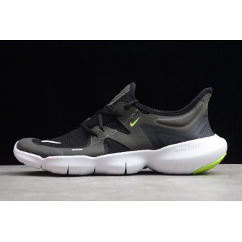 Nike Free RN 5.0 Black White-Anthracite-Volt Running Shoes AQ1289-100 Shoes